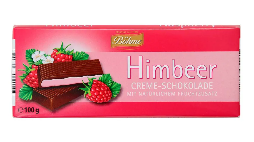 Böhme Creme-Schokolade Himbeere 100 g