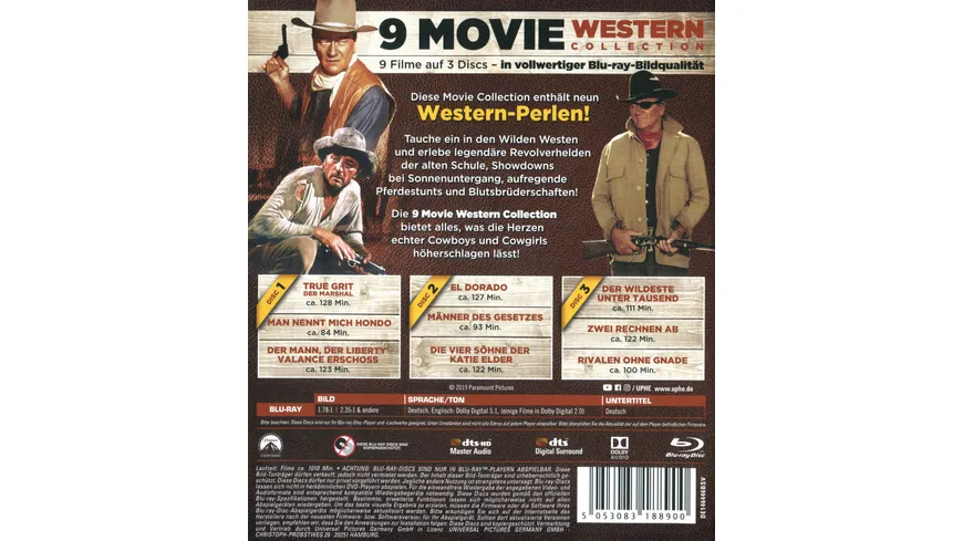 9 Movie Western Collection - Vol. 1