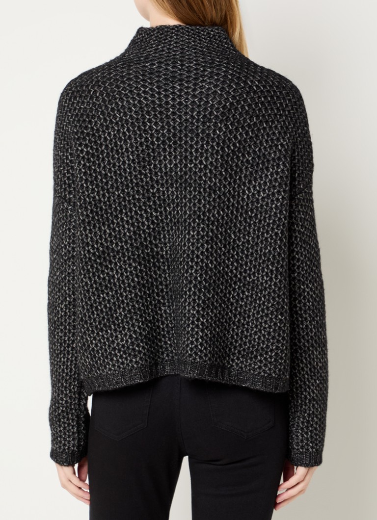 Pulover HUGO BOSS Safineynny dintr-un amestec de lână alpaca tricotată gros.
