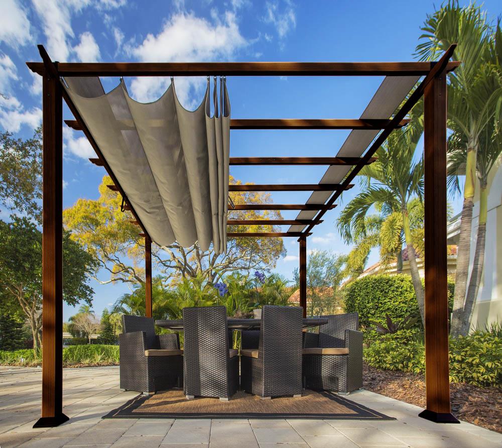50NRTH Paragon Outdoor Pavillon Florida ca. 12,25 m² Cocoa Braun