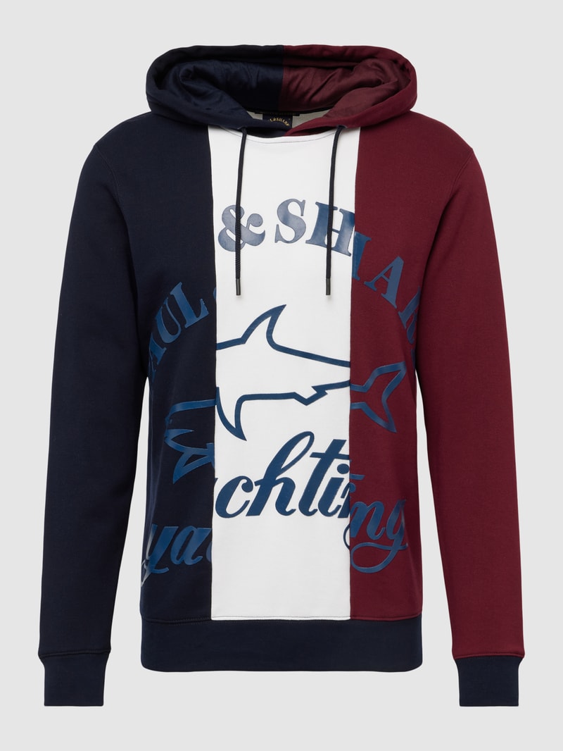 Hoodie mit Colour-Blocking-Design in offwhite
