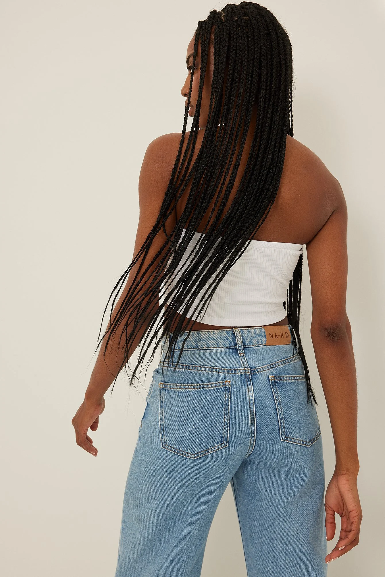Kurzes, geripptes Tube-Top