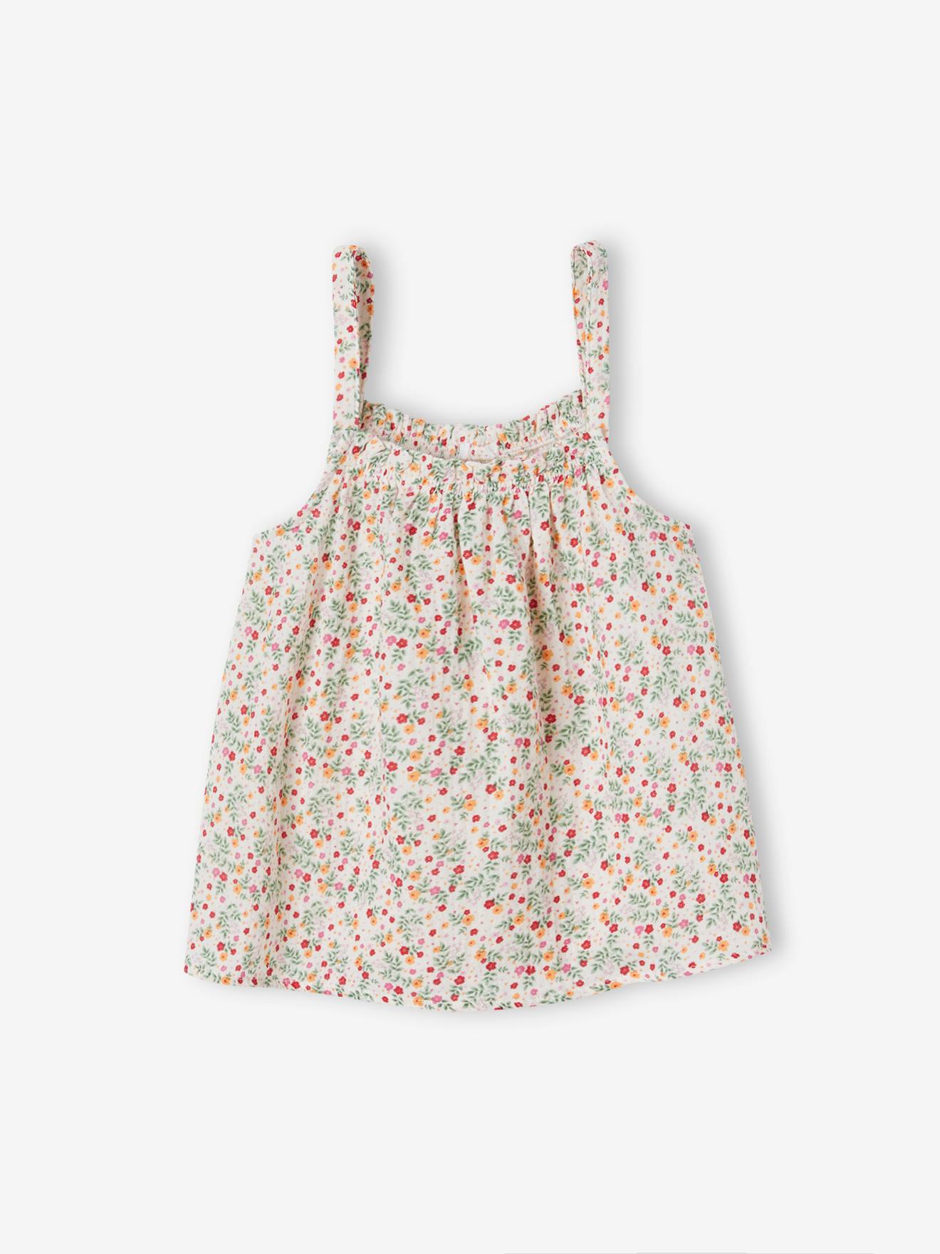 Vertbaudet Mädchen Top aus Musselin - beige