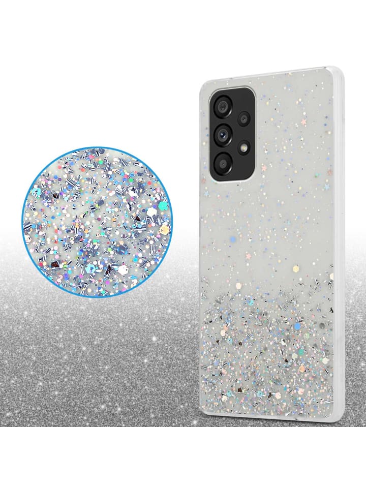 cadorabo Hülle für Samsung Galaxy A53 5G Glitter in Transparent mit Glitter günstig kaufen onesize