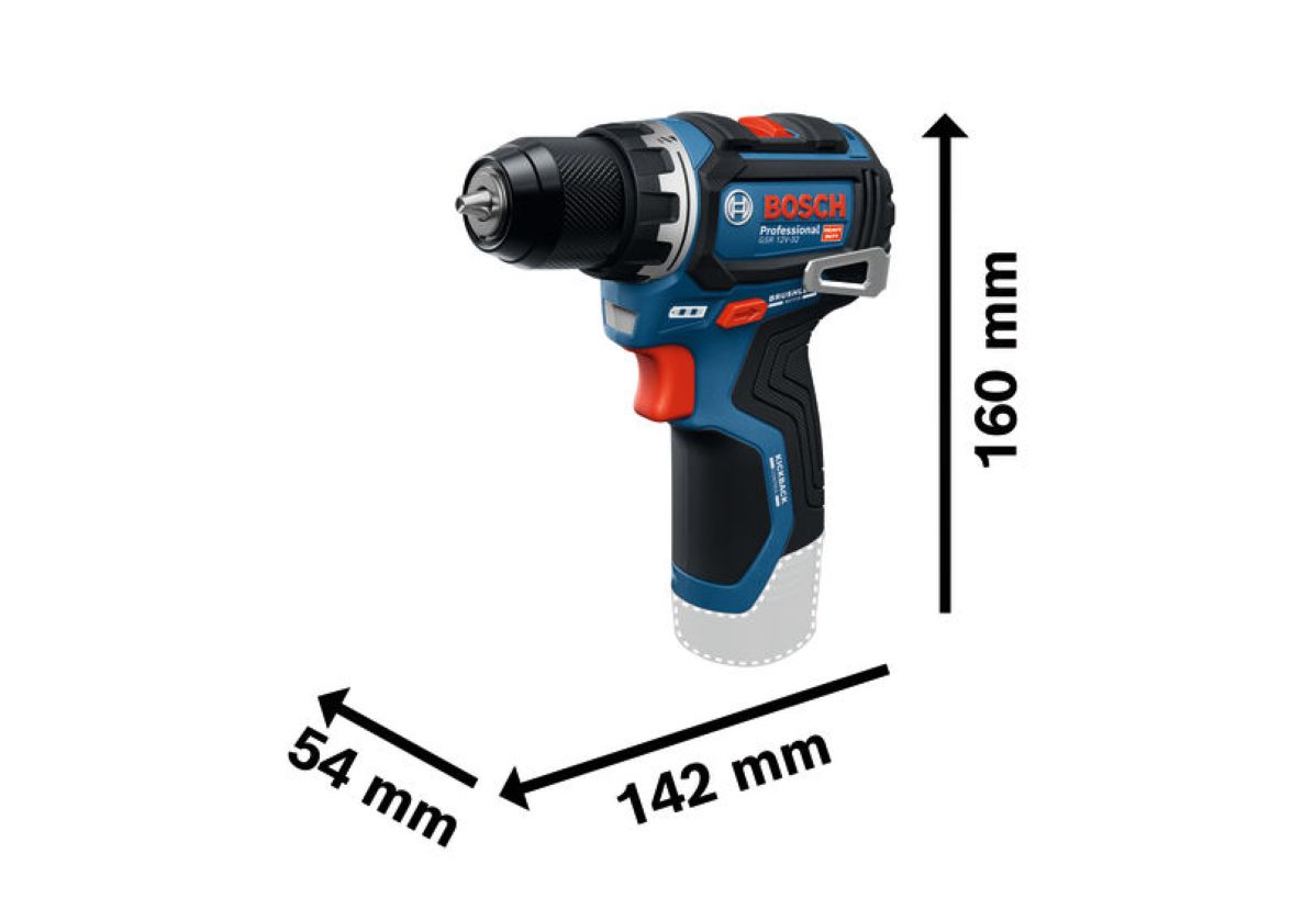 Bosch Blue 06019N7000 GSR 12V-32 Akku-Bohrschrauber (ohne Akkus und Ladegerät)