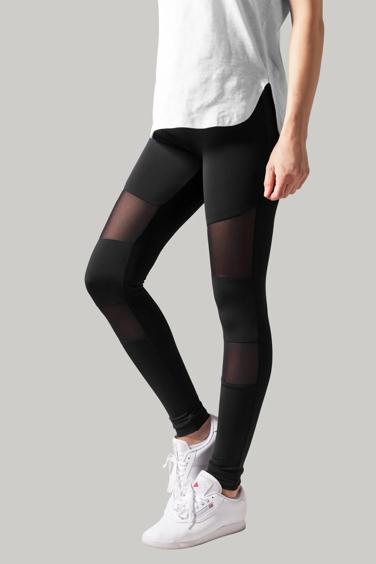 Urban Classics  Leggings - Schwarz - Mittlerer Bund