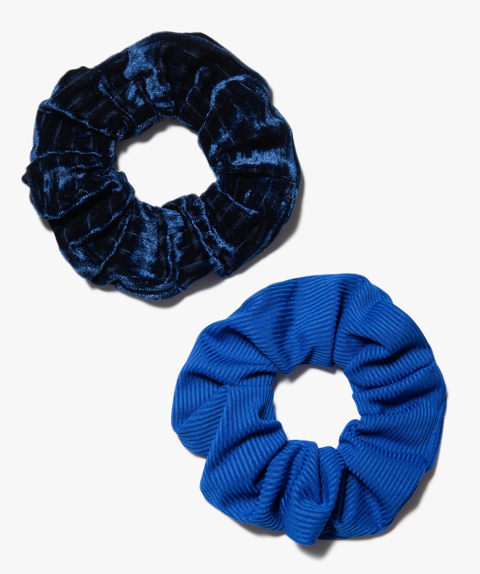 Chouchou femme ctelé (lot de 2) bleu | GEMO