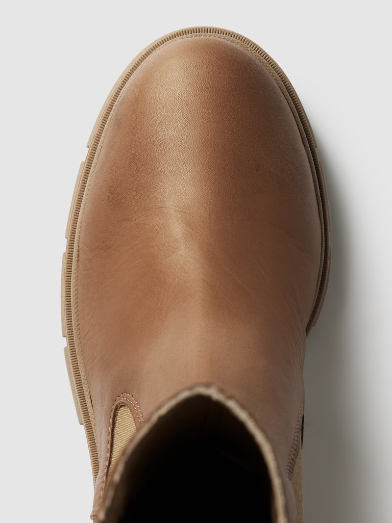 Chelsea Boots mit Ziernähten Modell 'DILARA' in beige