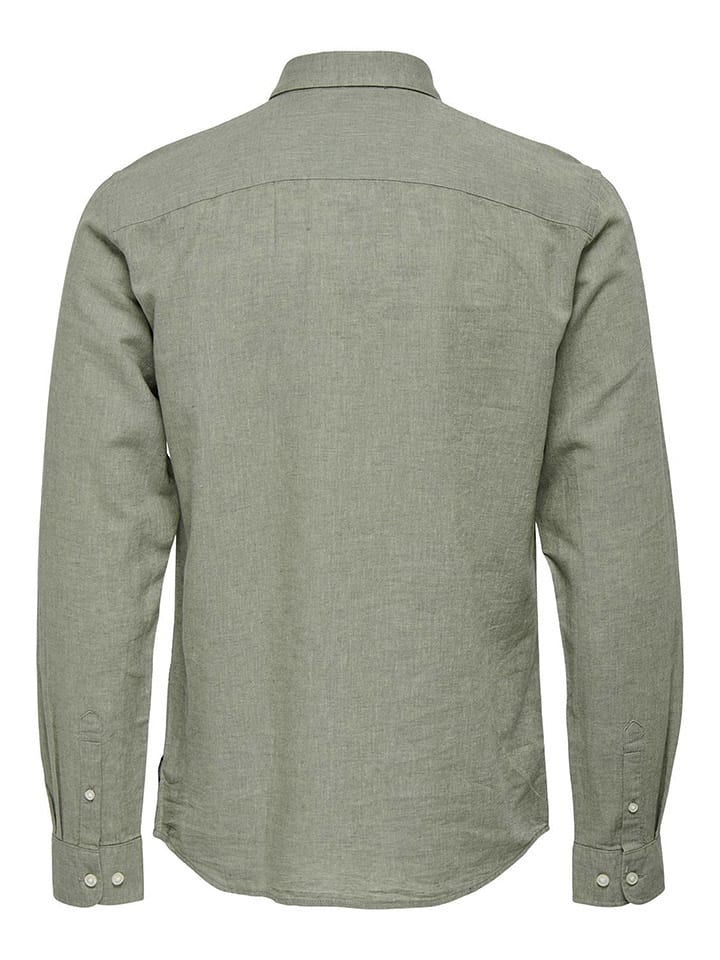 ONLY & SONS Hemd - Slim fit - in Khaki günstig kaufen