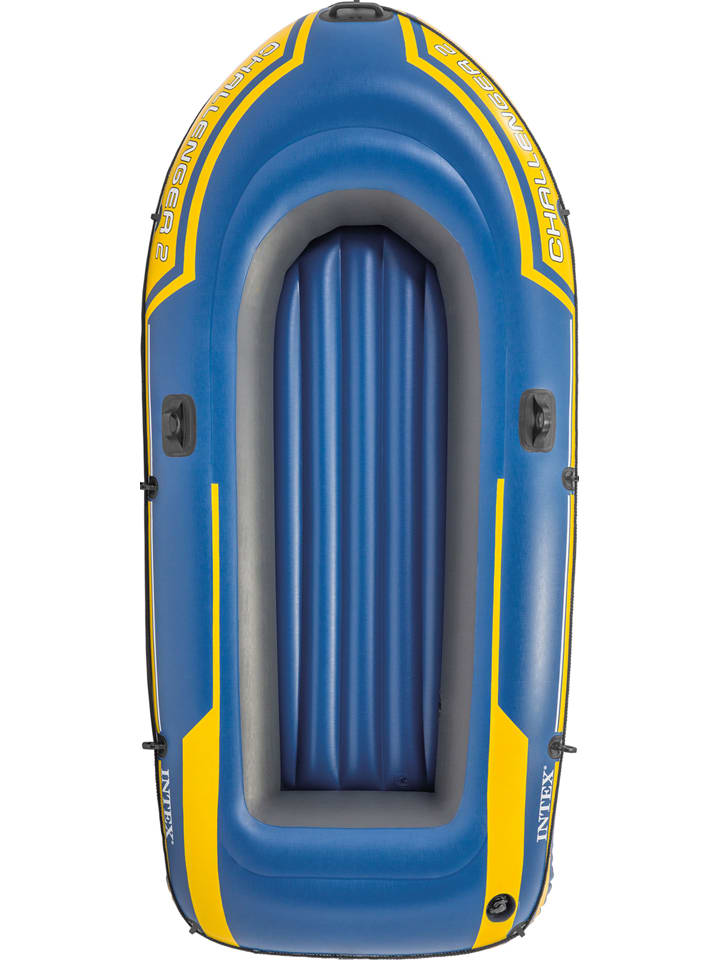 Intex Schlauchboot in Dunkelblau/ Gelb mit Zubehör - (L)236 x (B)114 cm günstig kaufen onesize