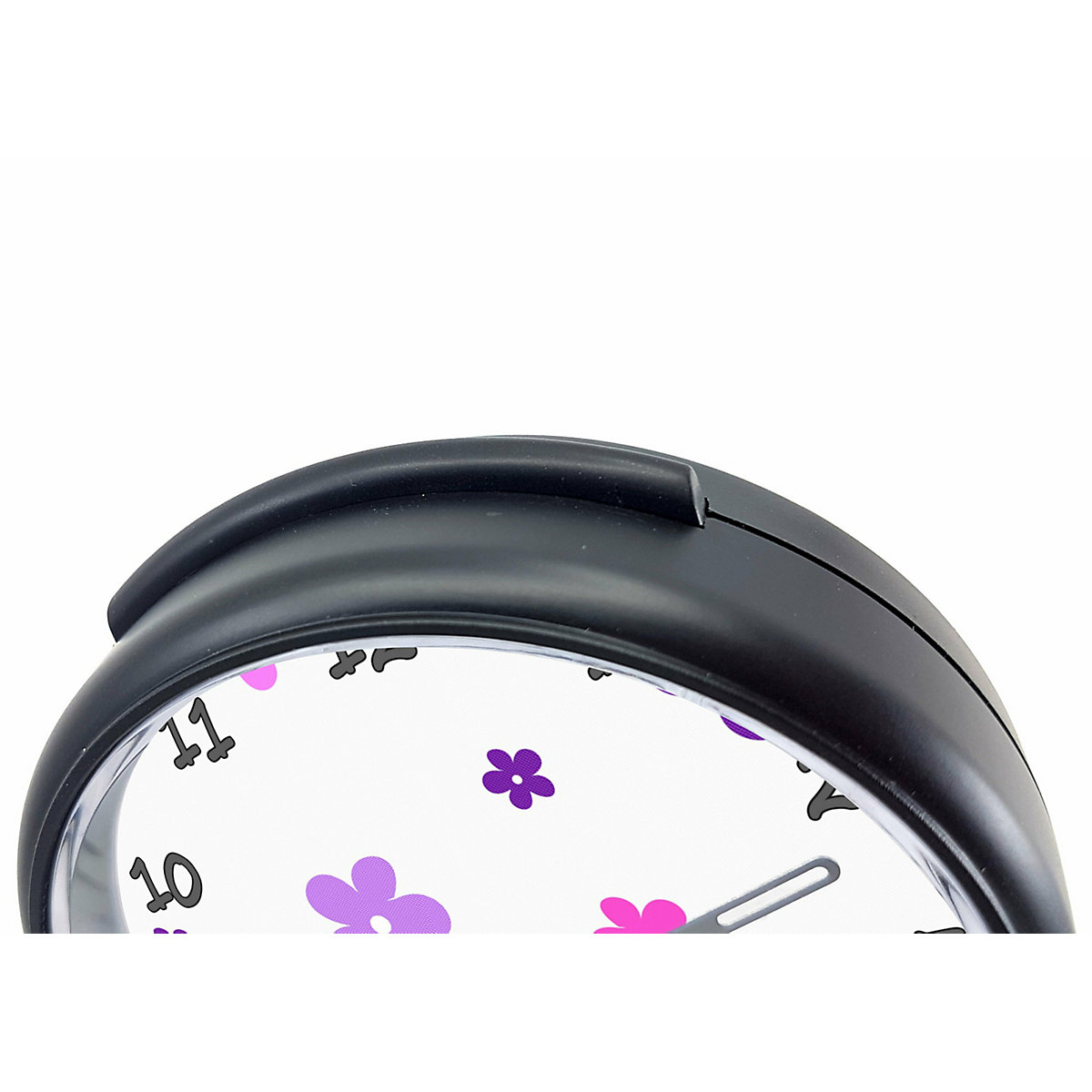 Kinder Funkwecker personalisiert mit Namen Blume Atom-/Funkuhr, 12-Stunden-Anzeigeformat, Schlummerfunktion, Nachtlicht, Geräuschlos/Ohne Ticken