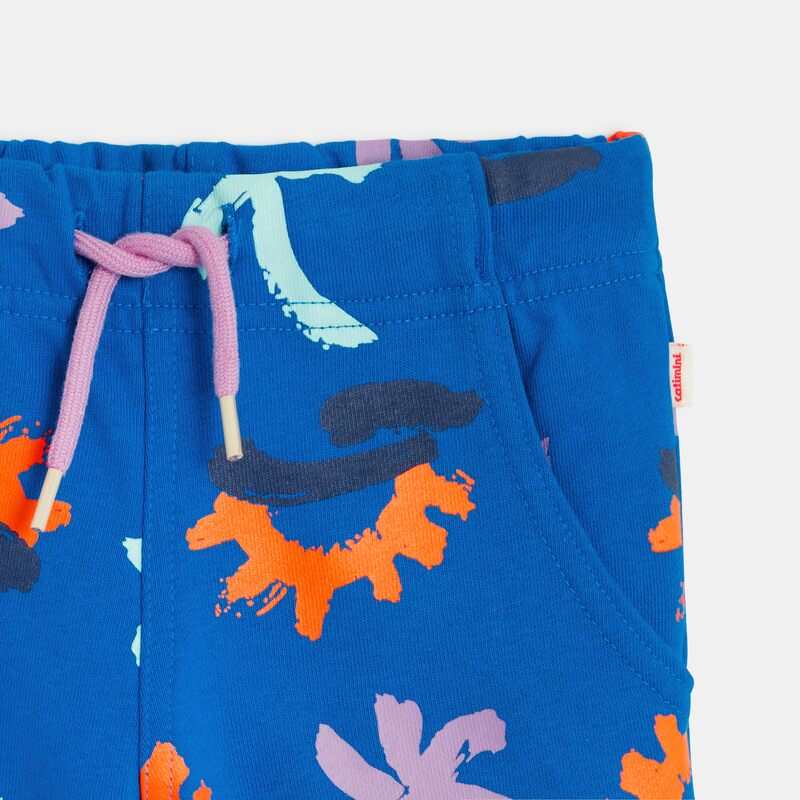 Bermuda bébé garçon bleu à imprimés palmiers Catimini