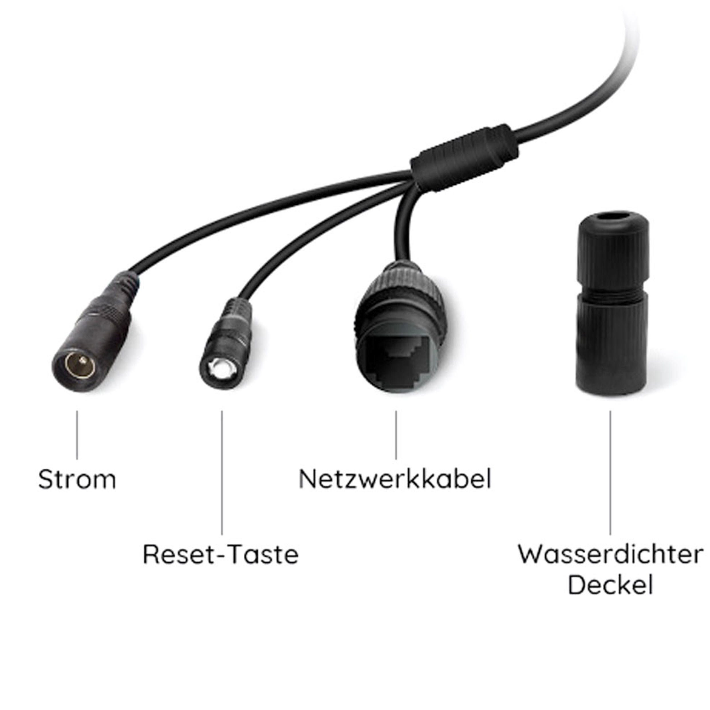 Reolink RLC-510WA 5 MP IP Dualband-WLAN Überwachungskamera (Außenbereich, Innenbereich, Personen- und Autoerkennung, Dualband-WLAN, 5 Megapixel Super HD Auflösung, Wettergeschützt nach IP66, Funktioniert mit Google Assistent, inkl. 64 GB microSD-Kart