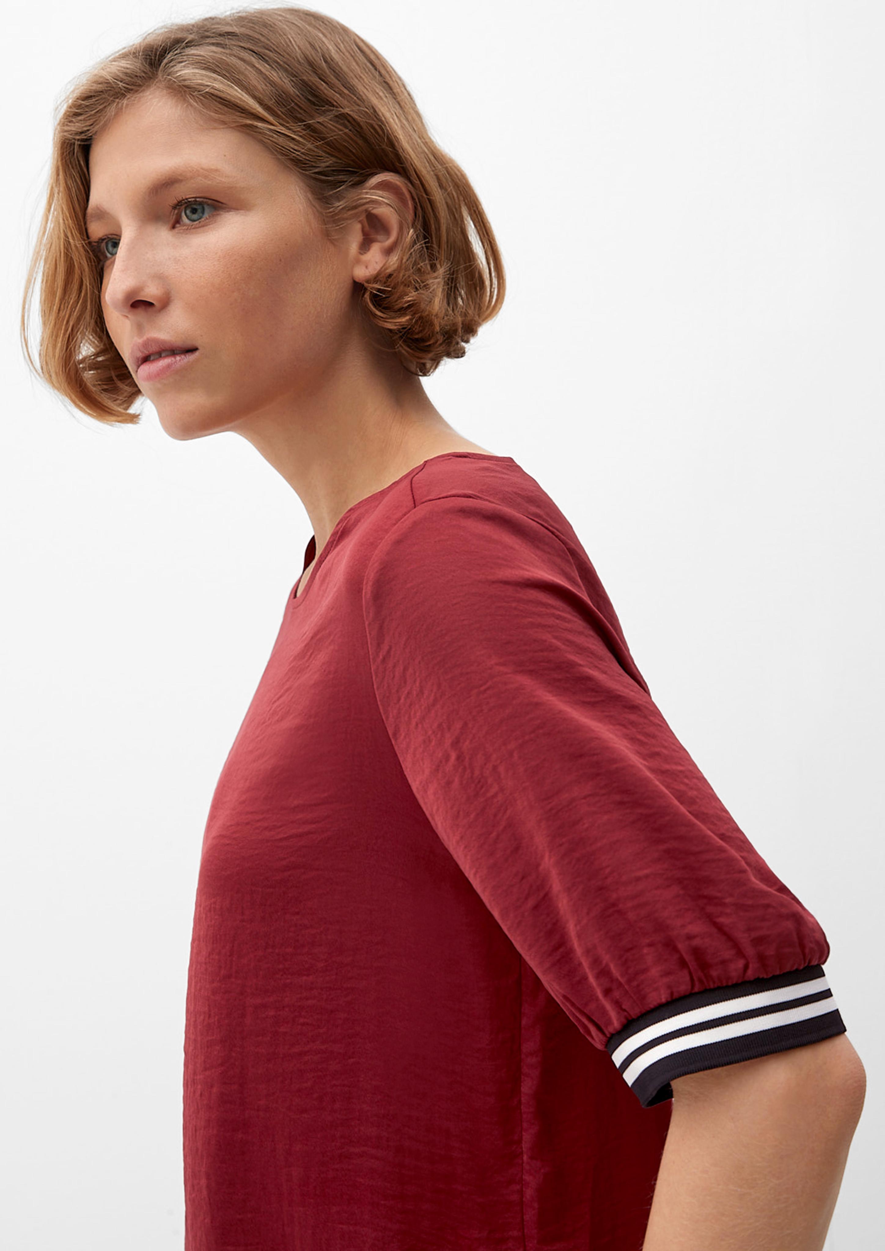 Blusenshirt mit Rippbündchen  2120632-3877