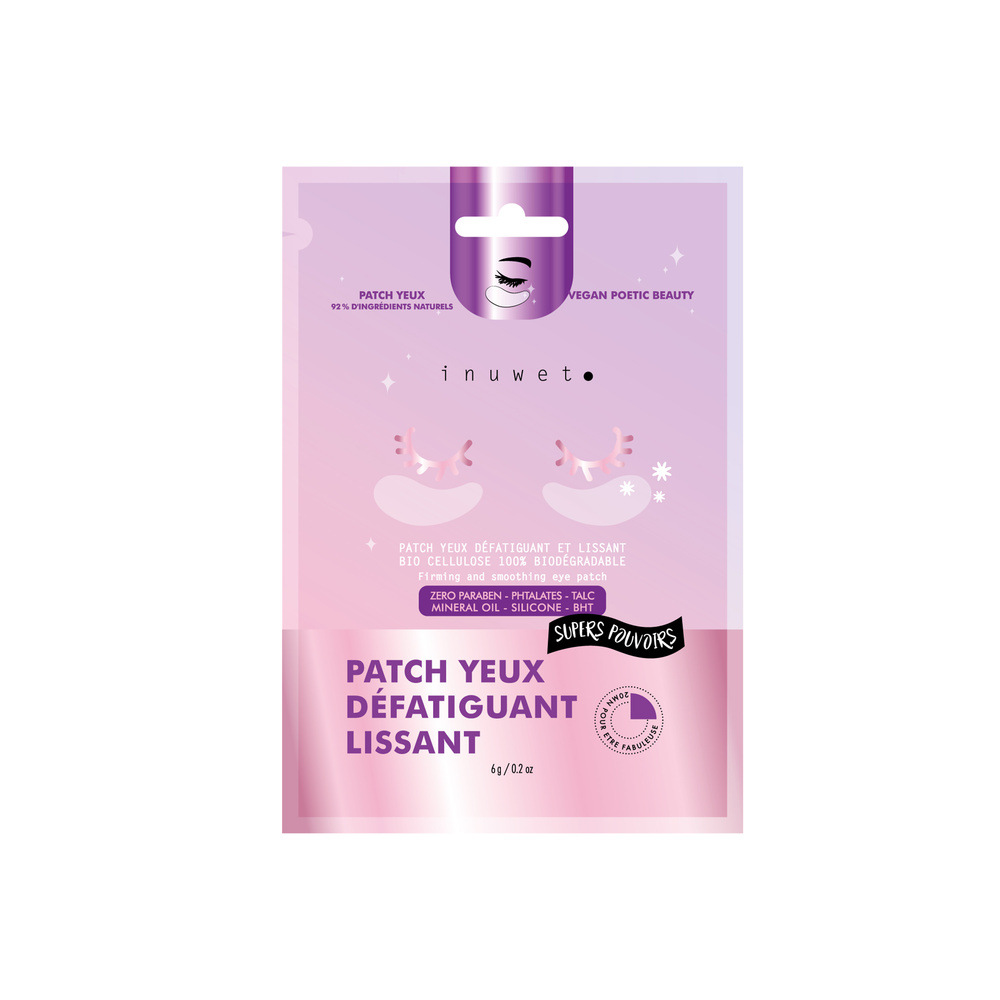 Inuwet MASQUE YEUX APAISANT, BIO CELLULOSE Masque yeux