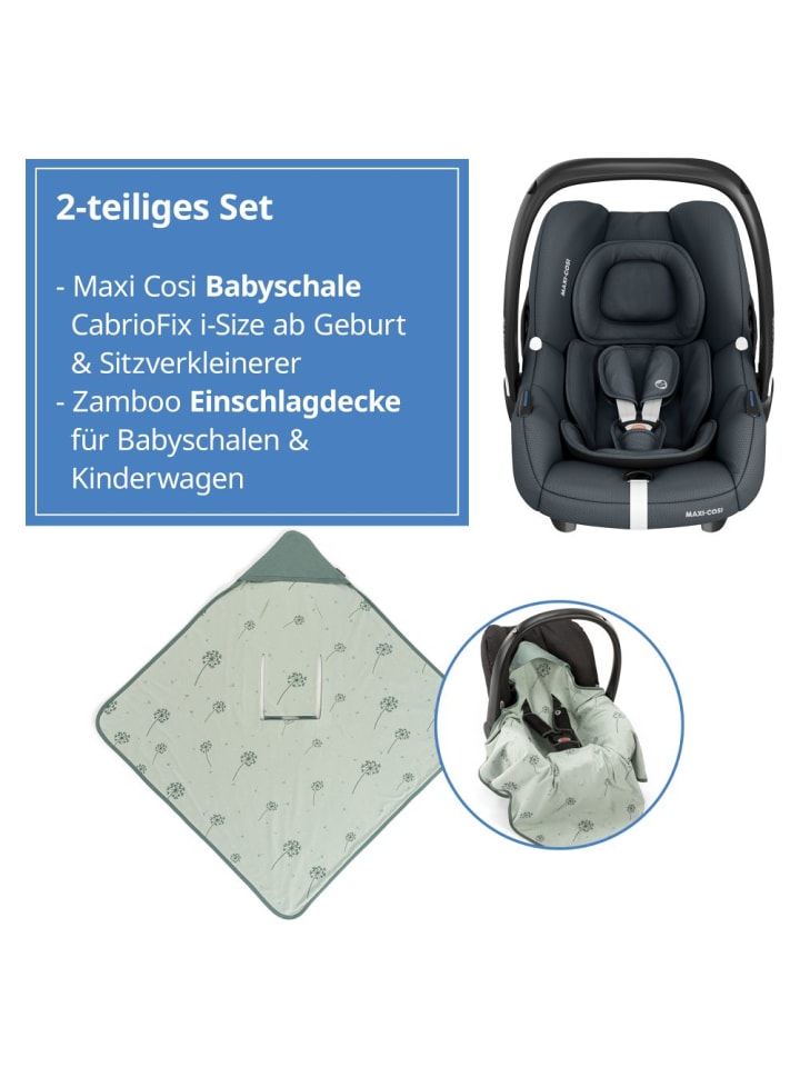 Maxi-Cosi Babyschale CabrioFix i-Size ab Geburt - 12 Monate (40-75 in grau,gruen günstig kaufen onesize