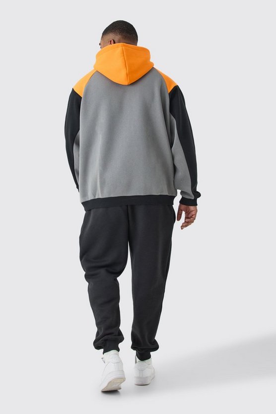 Plus Colorblock Raglan Hoodie