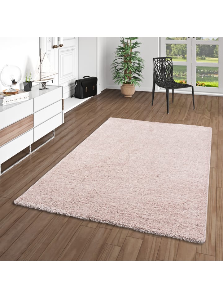 Pergamon Hochflor Langflor Teppich Aloha in Rosa günstig kaufen