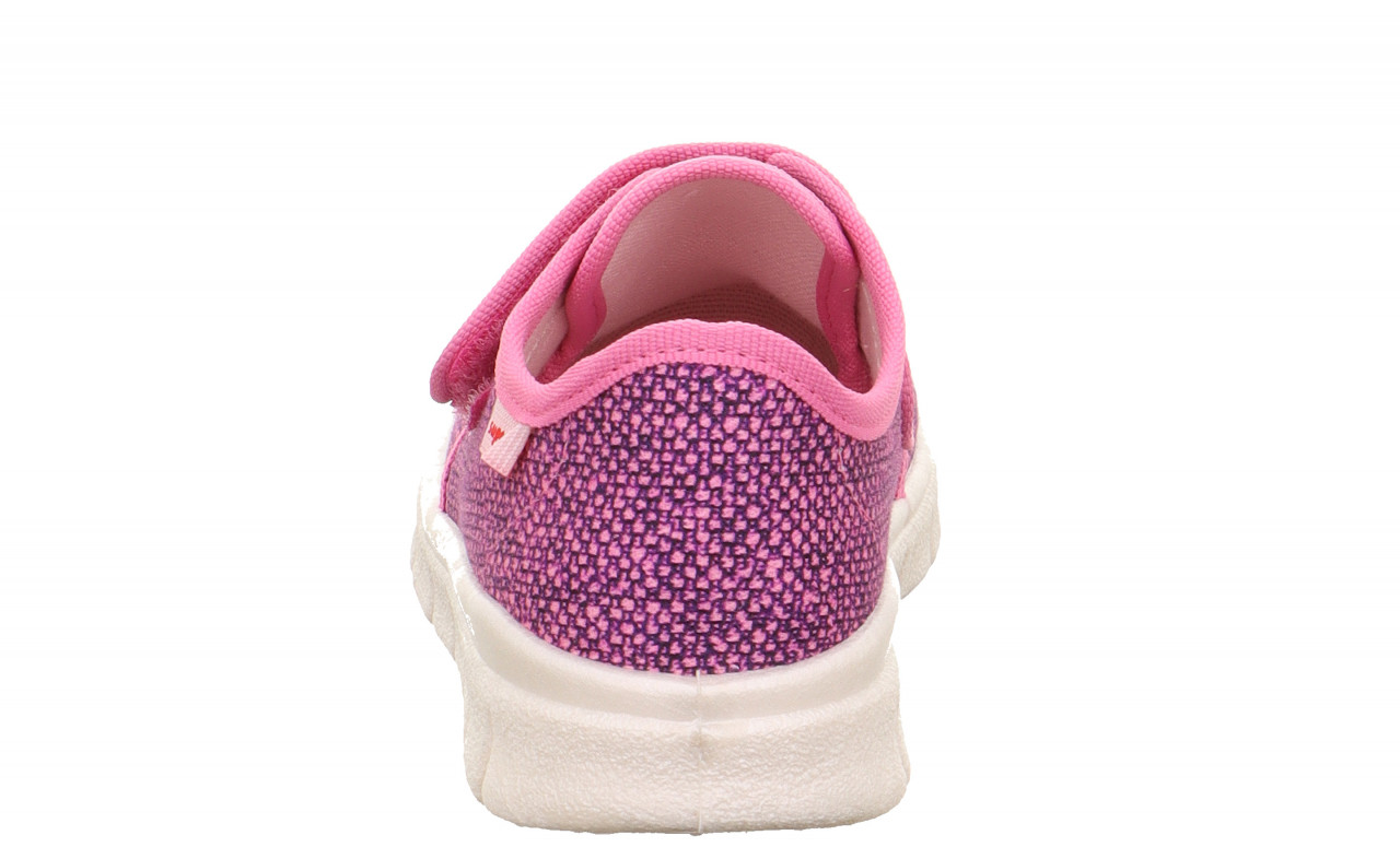 BOBBY - Pink/Mehrfarbig Hausschuh mit Klettverschluss