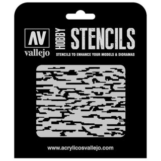 Vallejo Hobby Stencils: Pixelated Modern Camo Markings