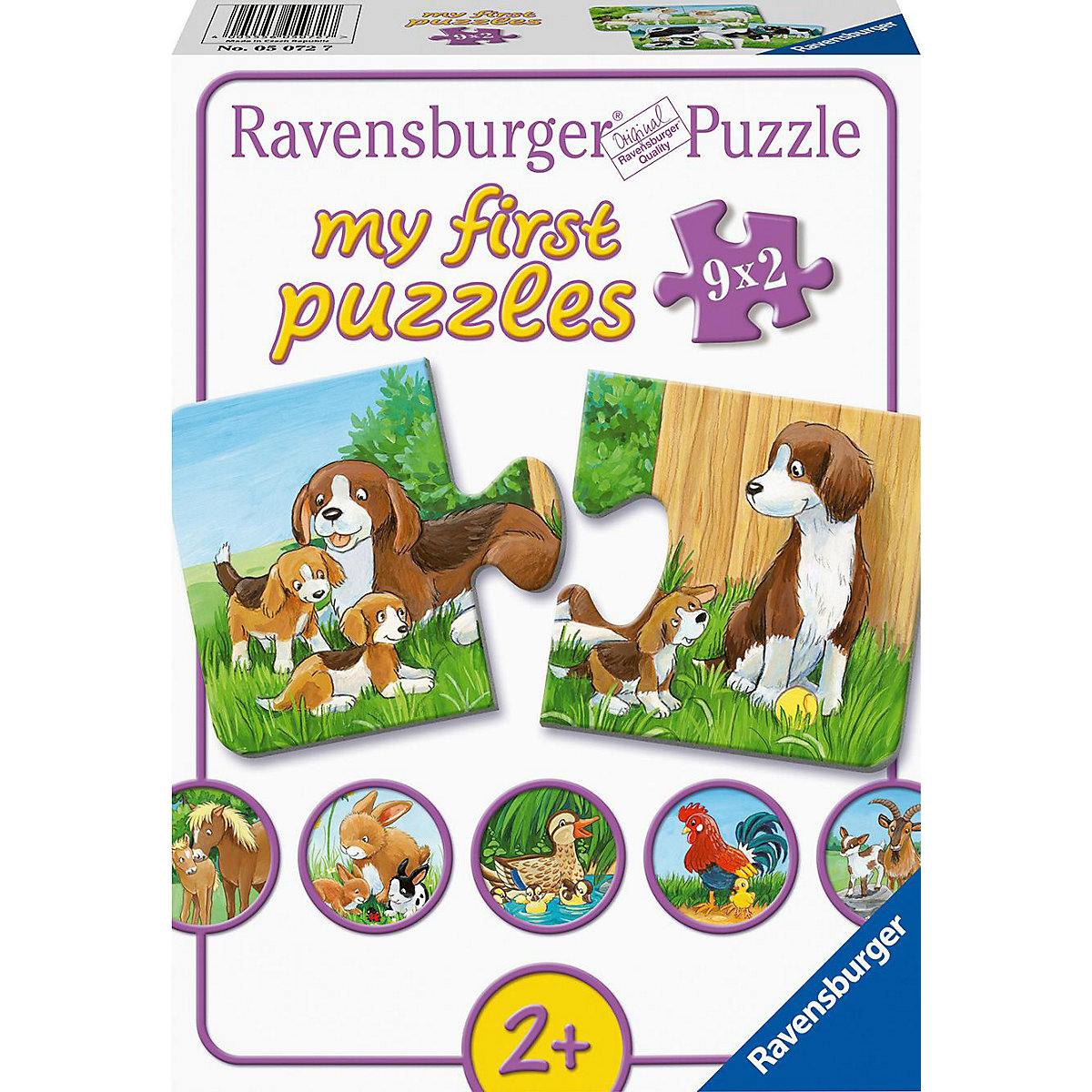 my first puzzles  - Tierfamilien auf dem Bauernhof, 9 x 2 Teile