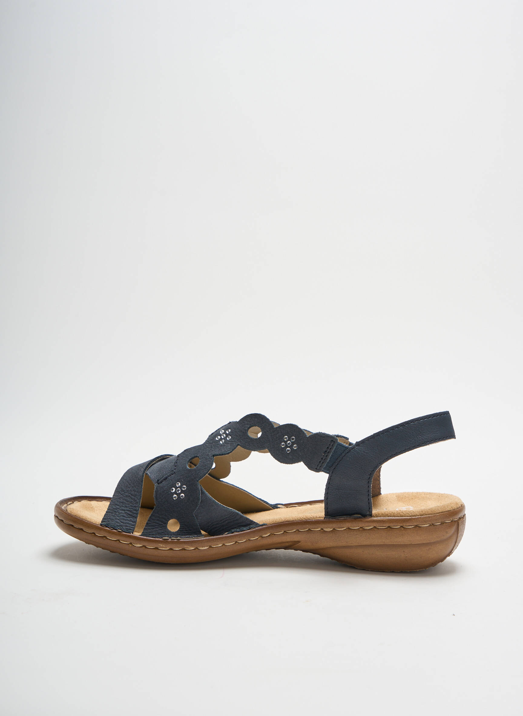 Rieker Sandales Nu Pieds Femme couleur bleu