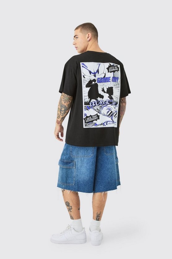 Oversize T-Shirt mit lizenziertem Sonic The Hedgehog Print