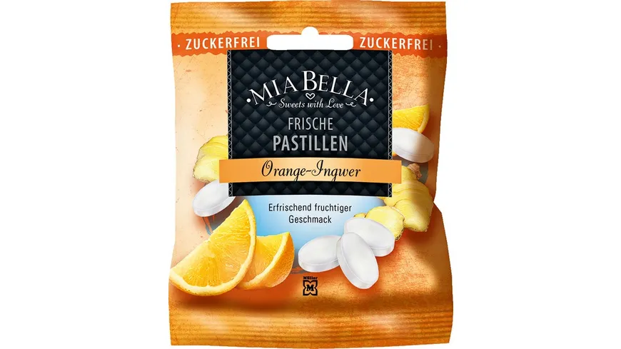 MIA BELLA Frische Pastillen Orange-Ingwer 25 g