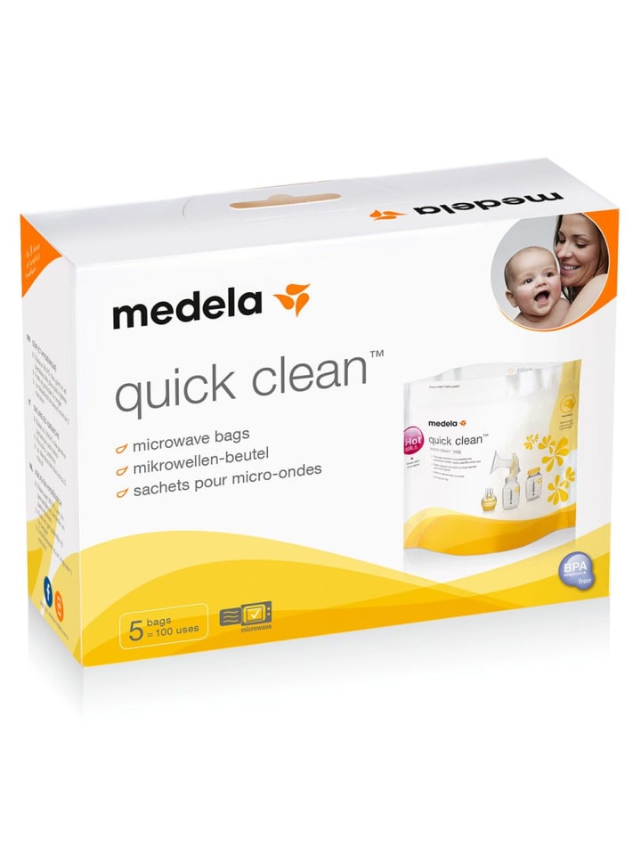 Medela Mikrowellen-Beutel 5er Pack Quick Clean in weiss günstig kaufen onesize
