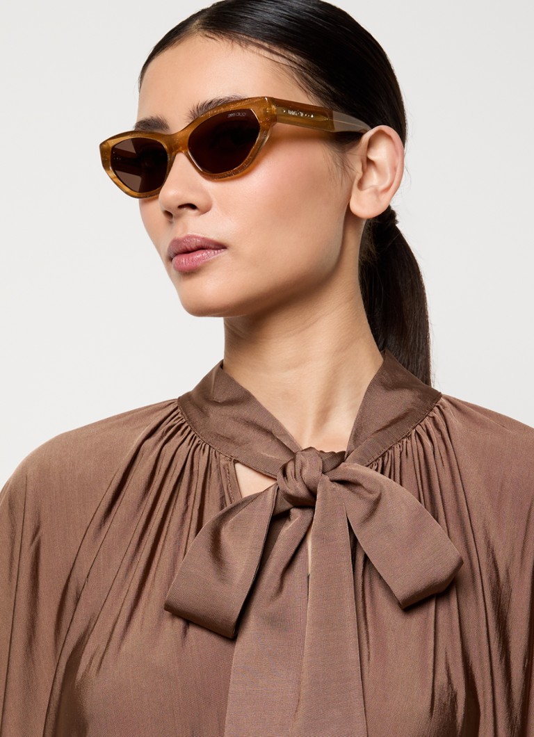 Ochelari de soare Jimmy Choo cu lentile tip cat eye JC5022B