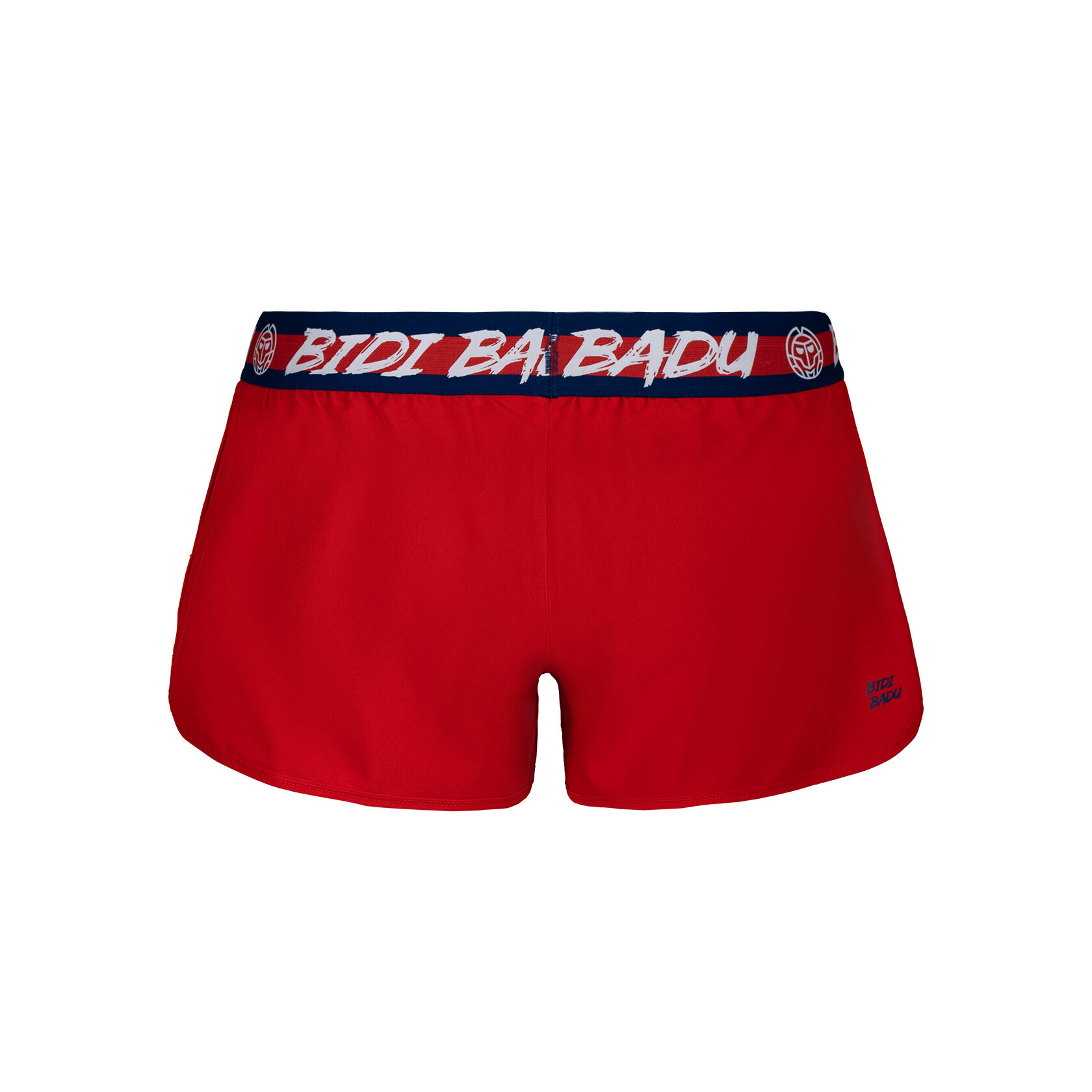 Tiida Tech 2in1 Shorts Damen - Rot, Dunkelblau