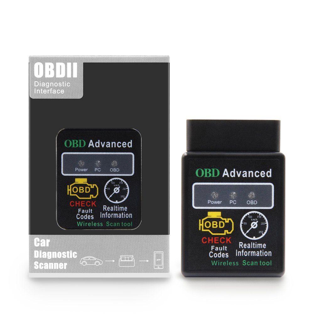 AN-DANNV OBD2-Diagnosegerät Obd2 Pkw Scanner Bluetooth kfz Diagnosegerät für Android und Windows