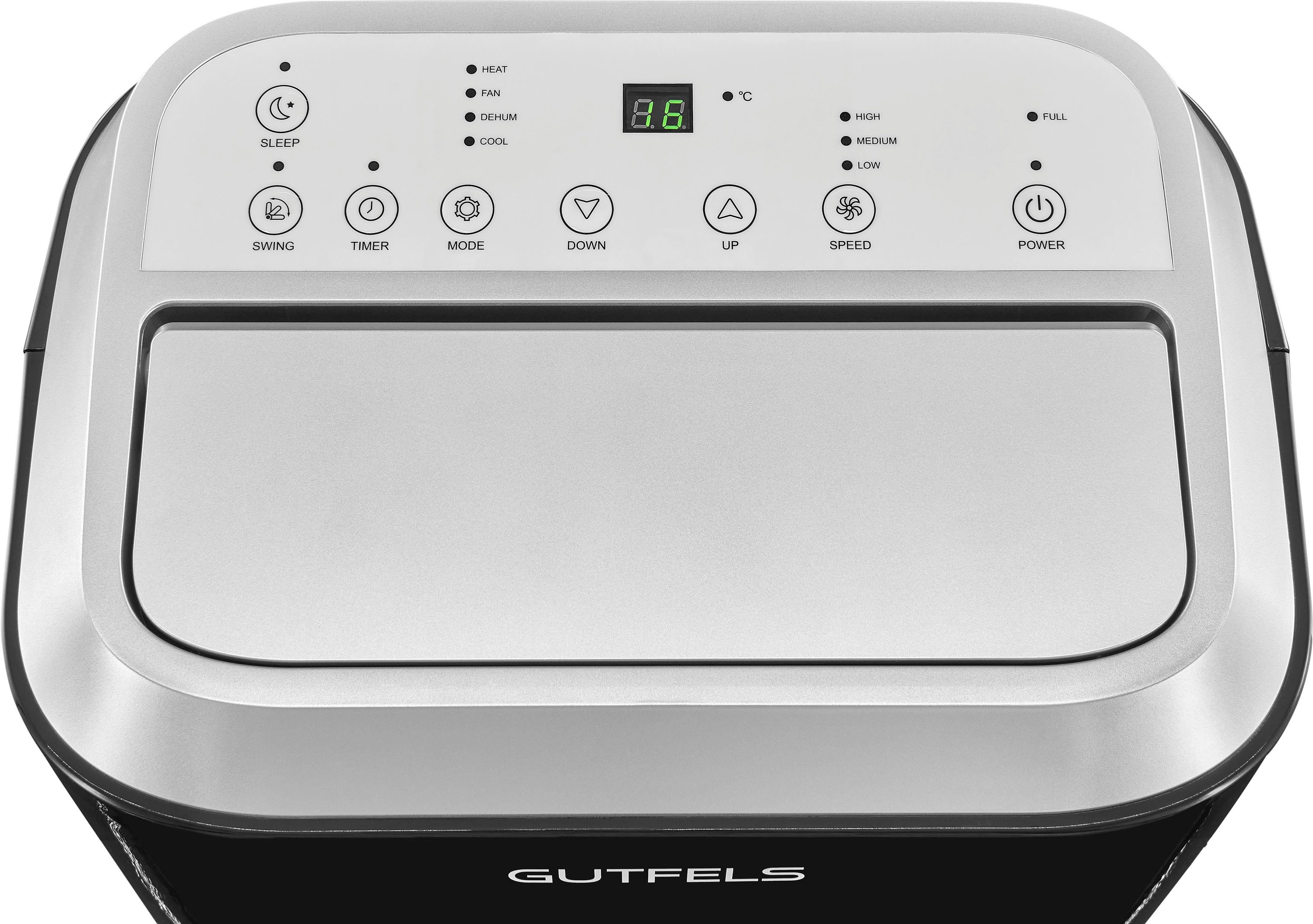 Gutfels 4-in-1-Klimagerät CM 81458 sw, Luftkühlung - Entfeuchtung - Heizen, geeignet für 45 m² Räume