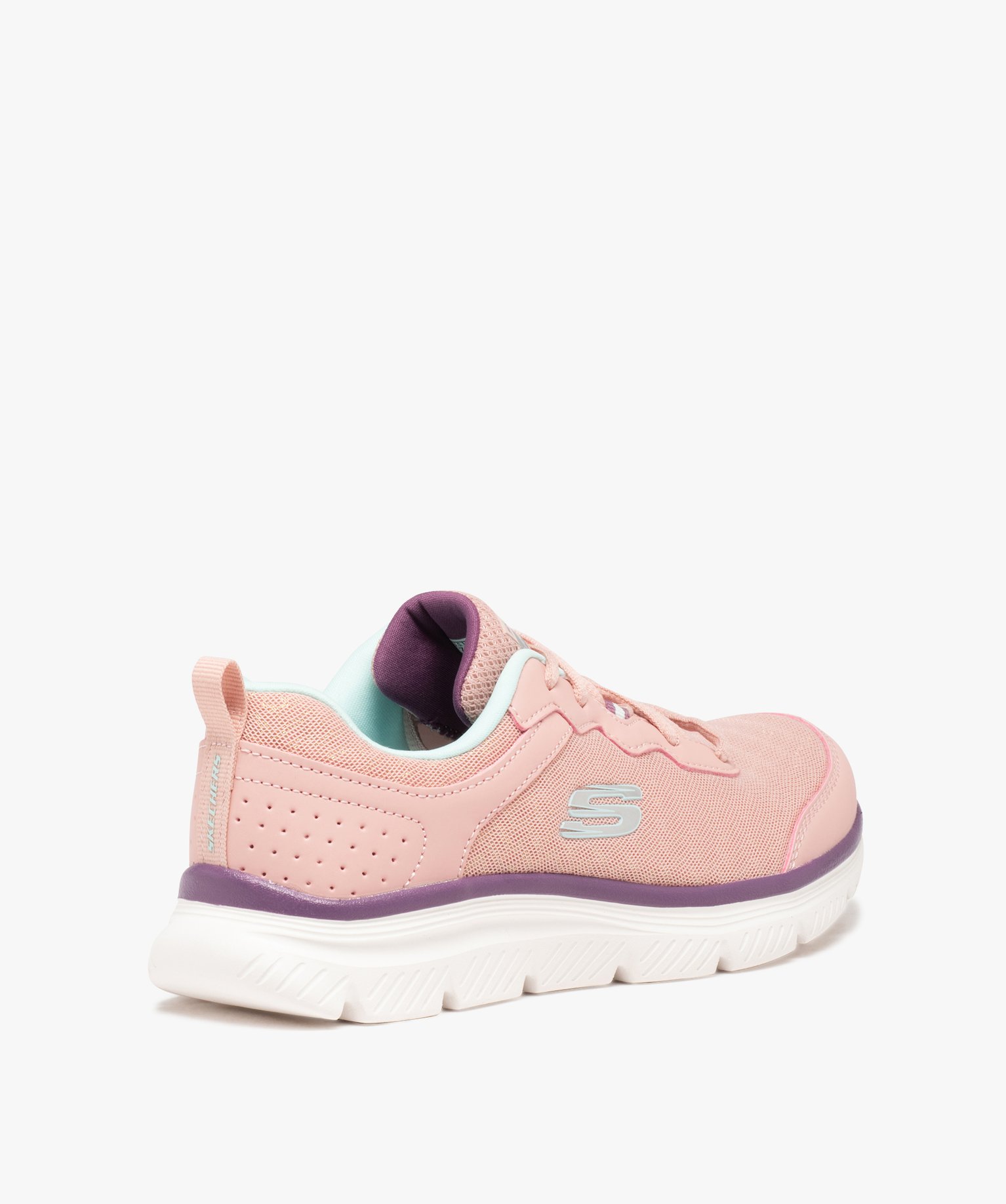 Baskets femme running à paillettes - Skechers rose | GEMO