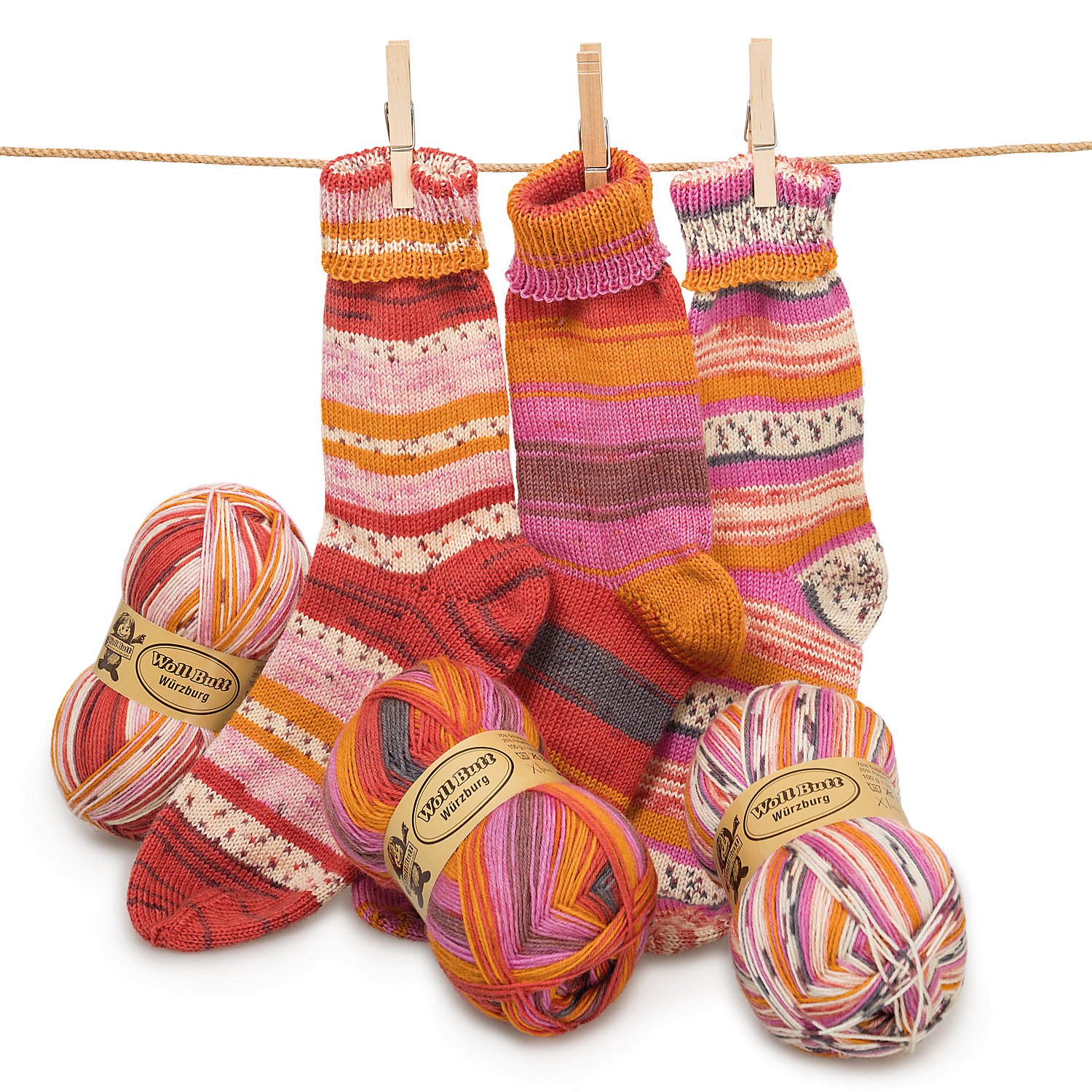 Woll Butt Sockenwollpaket 
