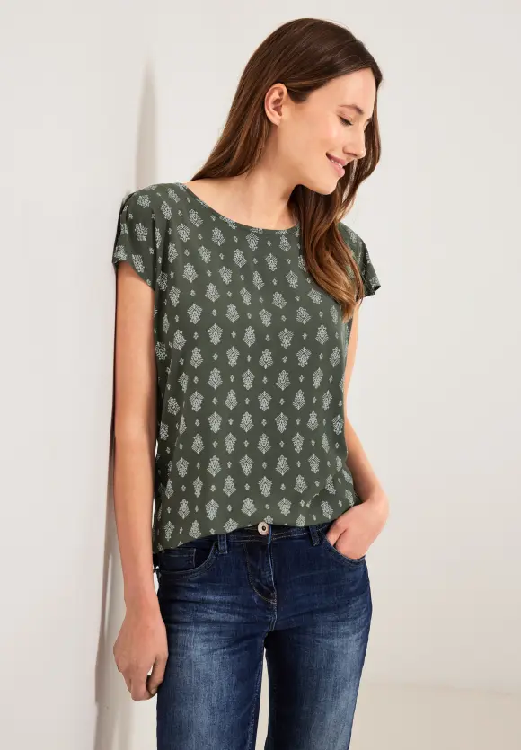 CECIL Bluse mit Minimalprint