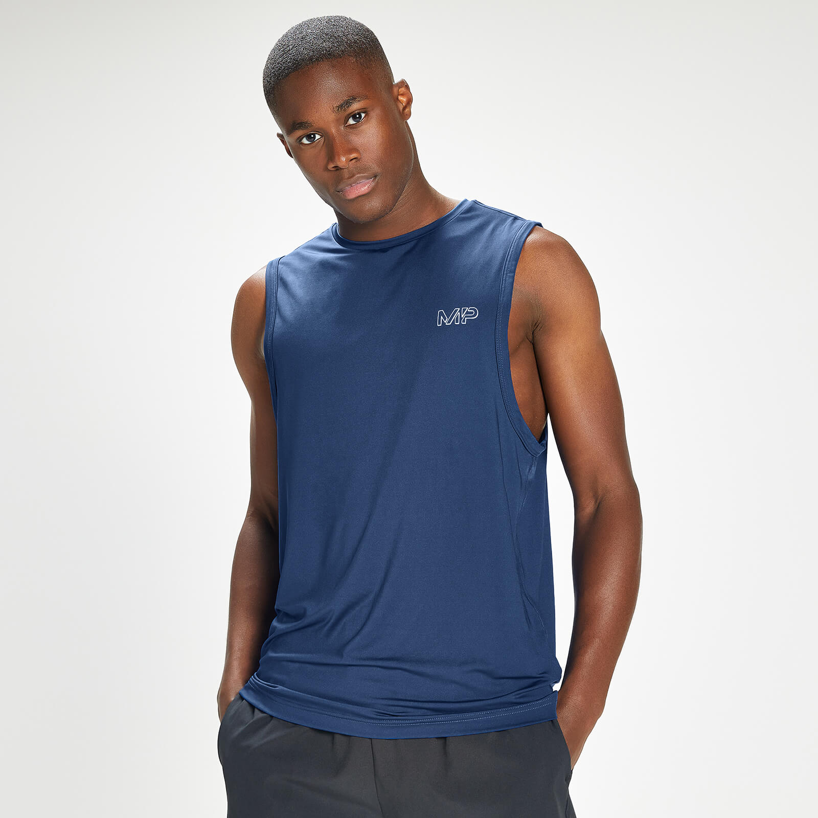Débardeur d’entraînement MP Infinity Mark Graphic pour hommes – Bleu intense