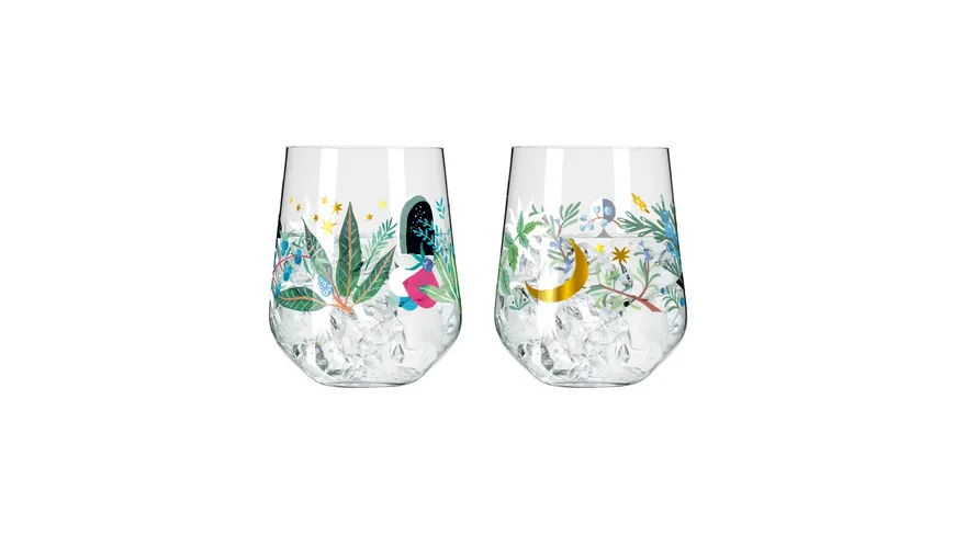 RITZENHOFF Gin-Glas Botanic Glamour Tumbler 2er Set  #7 #8 Good Wives and Warriors 2023 Mehrfarbig