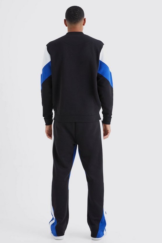 Tall Man Colorblock Sweatshirt-Trainingsanzug