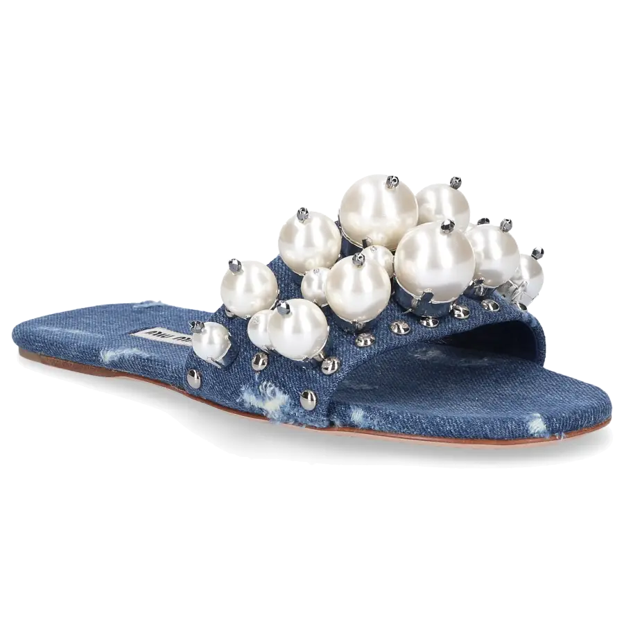 Miu Miu - Sandalen Denim - blau