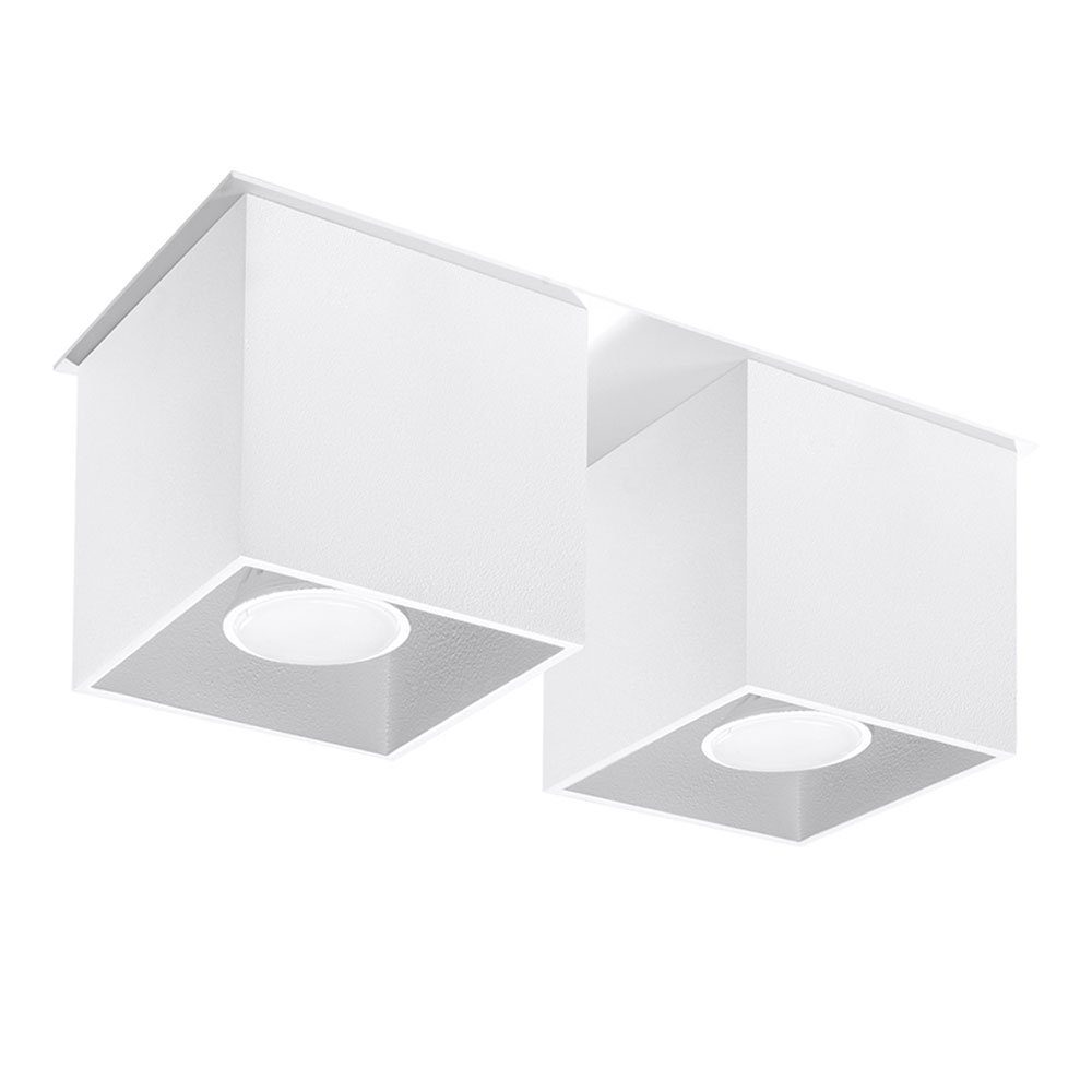 etc-shop LED Deckenspot, Leuchtmittel nicht inklusive, Deckenstrahler modern Designer Küchenlampen Strahler 2 flammig