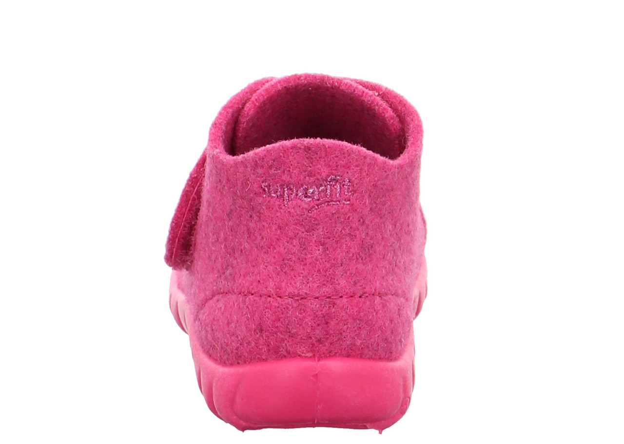 HAPPY - Pink Hausschuh mit Klettverschluss