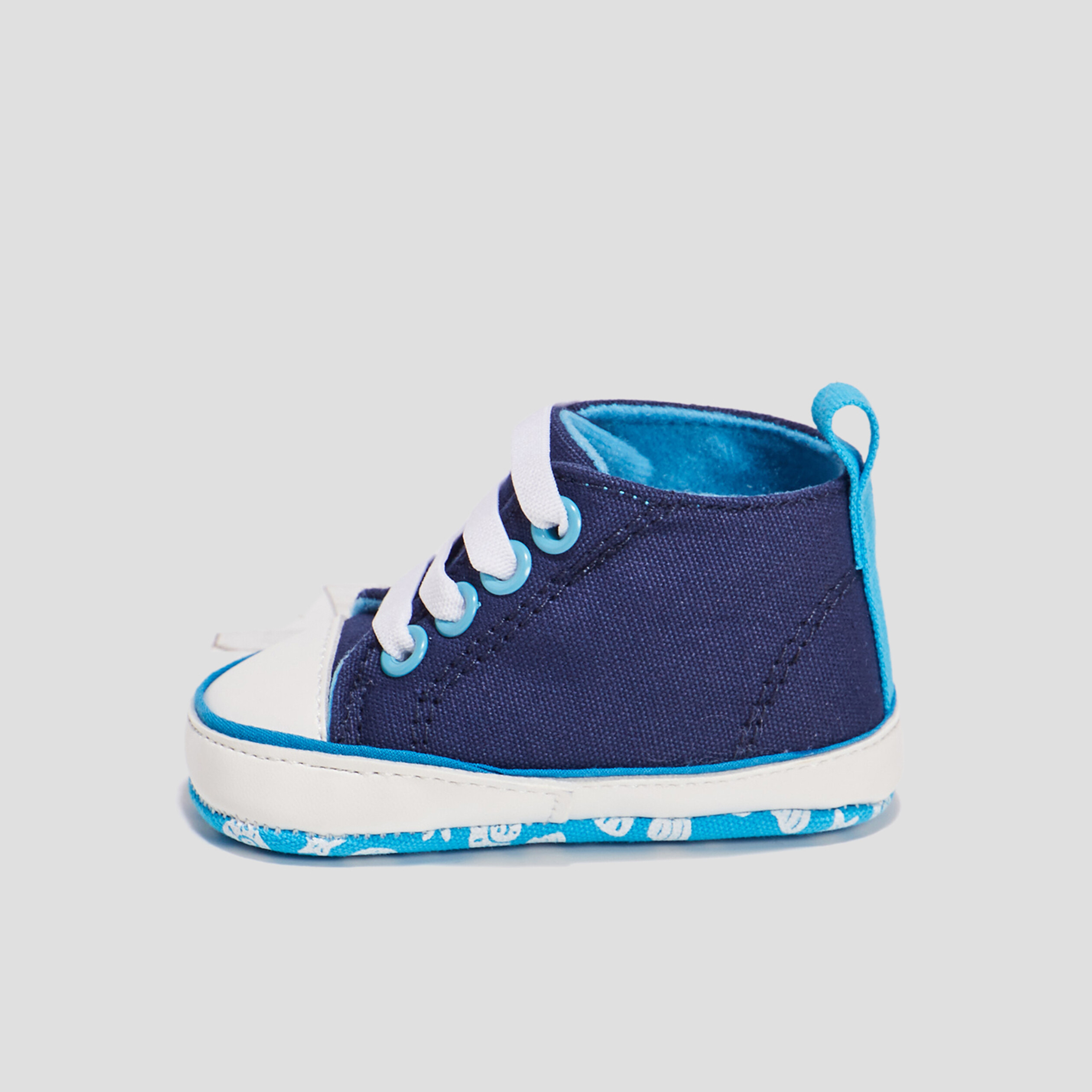 Tennis à lacets La Petite Sirène bleu marine bébé garçon | La Halle