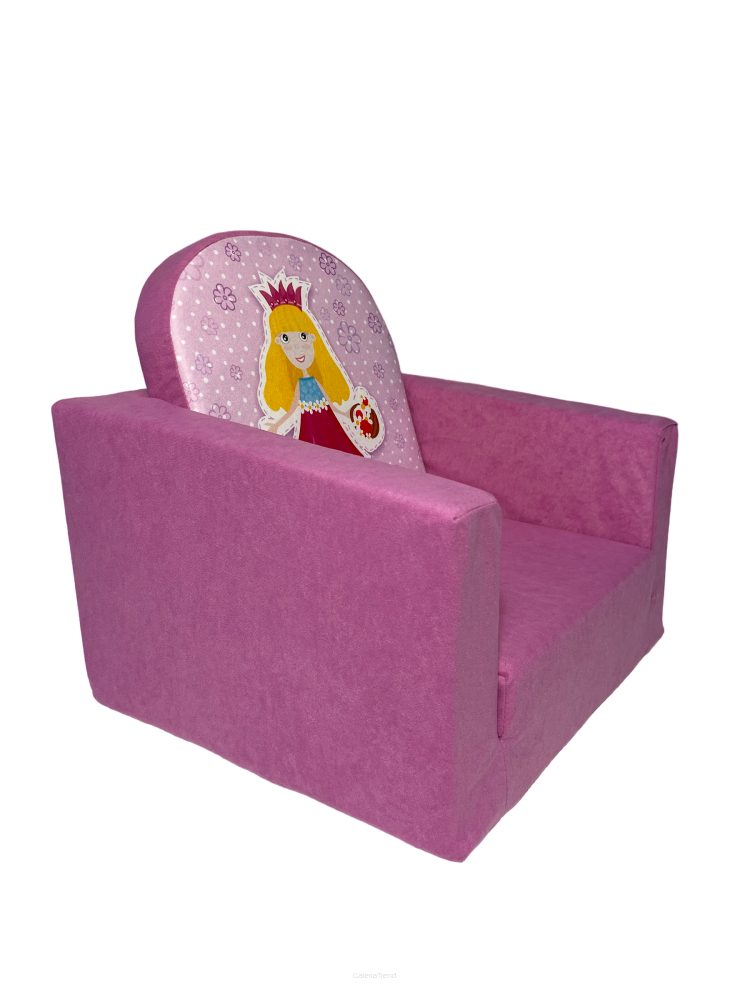FORTISLINE Kindersessel Ausklappbarer Kindersessel - Prinzessin Pink