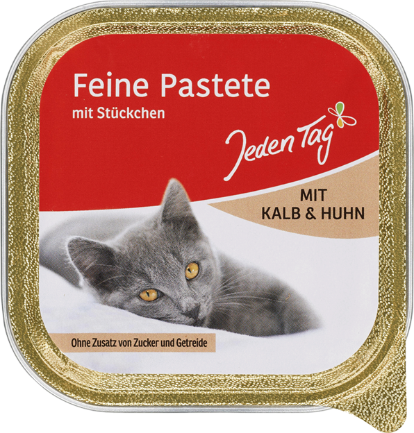 Jeden Tag Feine Pastete Stückchen Kalb & Huhn
