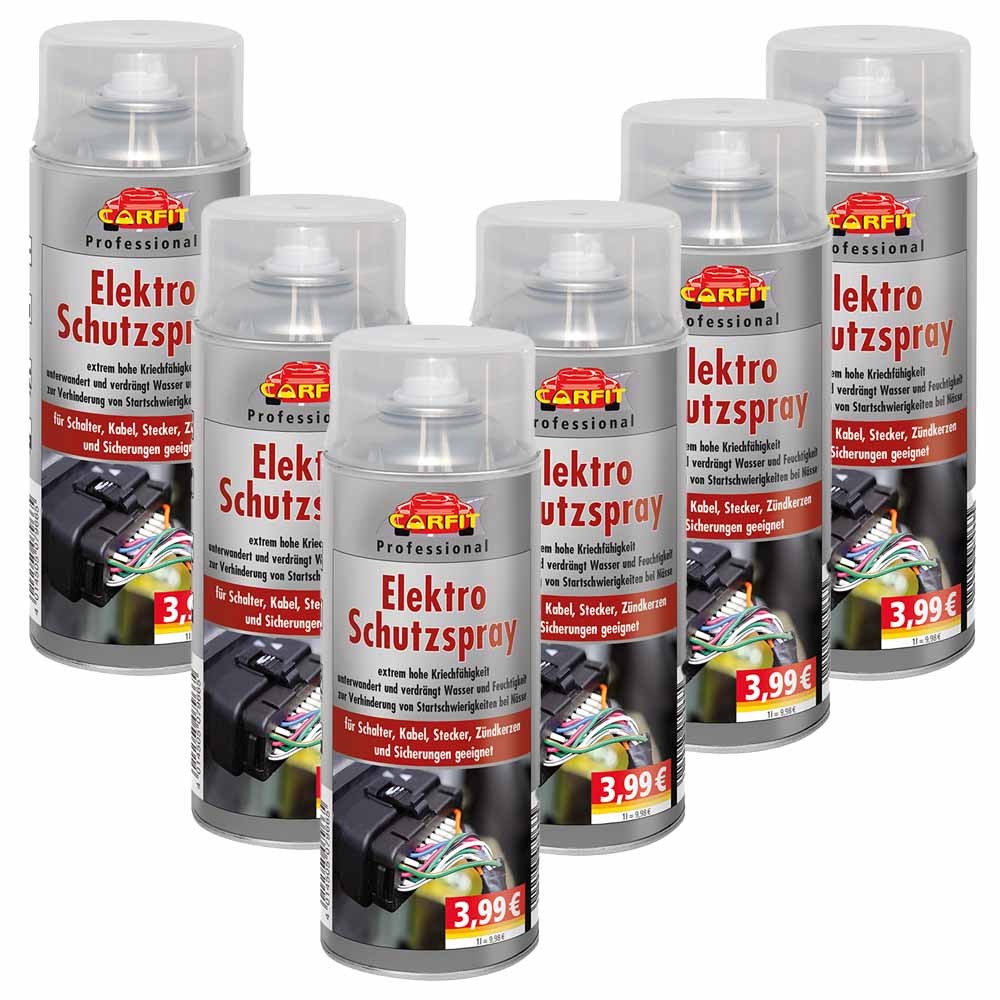 Carfit Elektro-Schutzspray 6er-Set