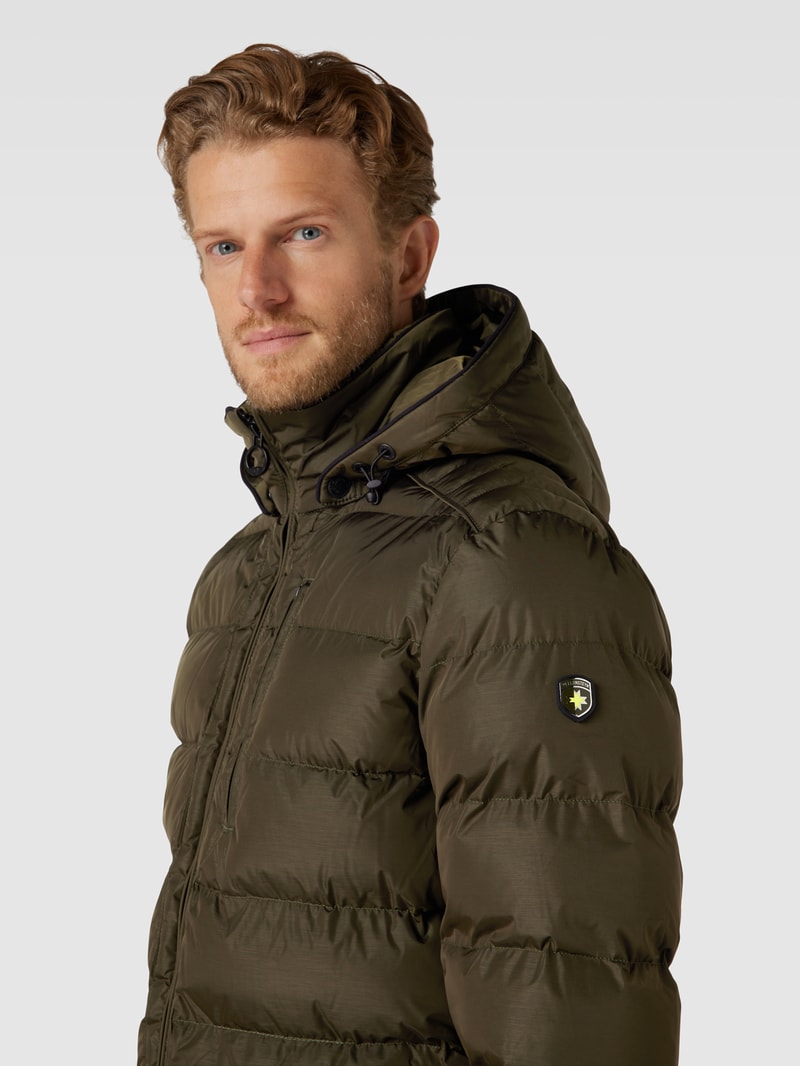 Funktionsjacke mit Zweiwege-Reißverschluss Modell 'BLACKJACK' in olivgrün