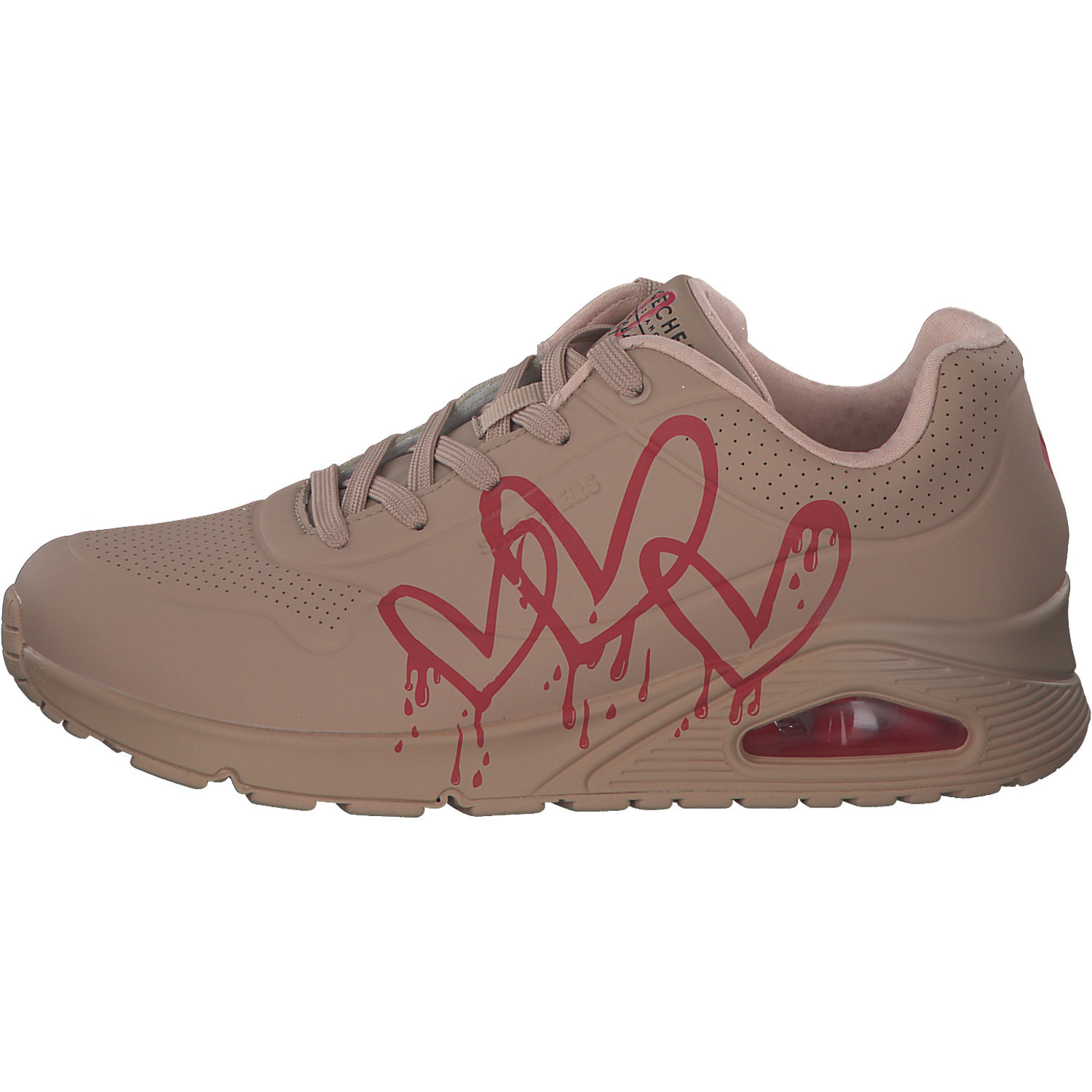Skechers 177980, Schnürschuhe, Damen, natural/red