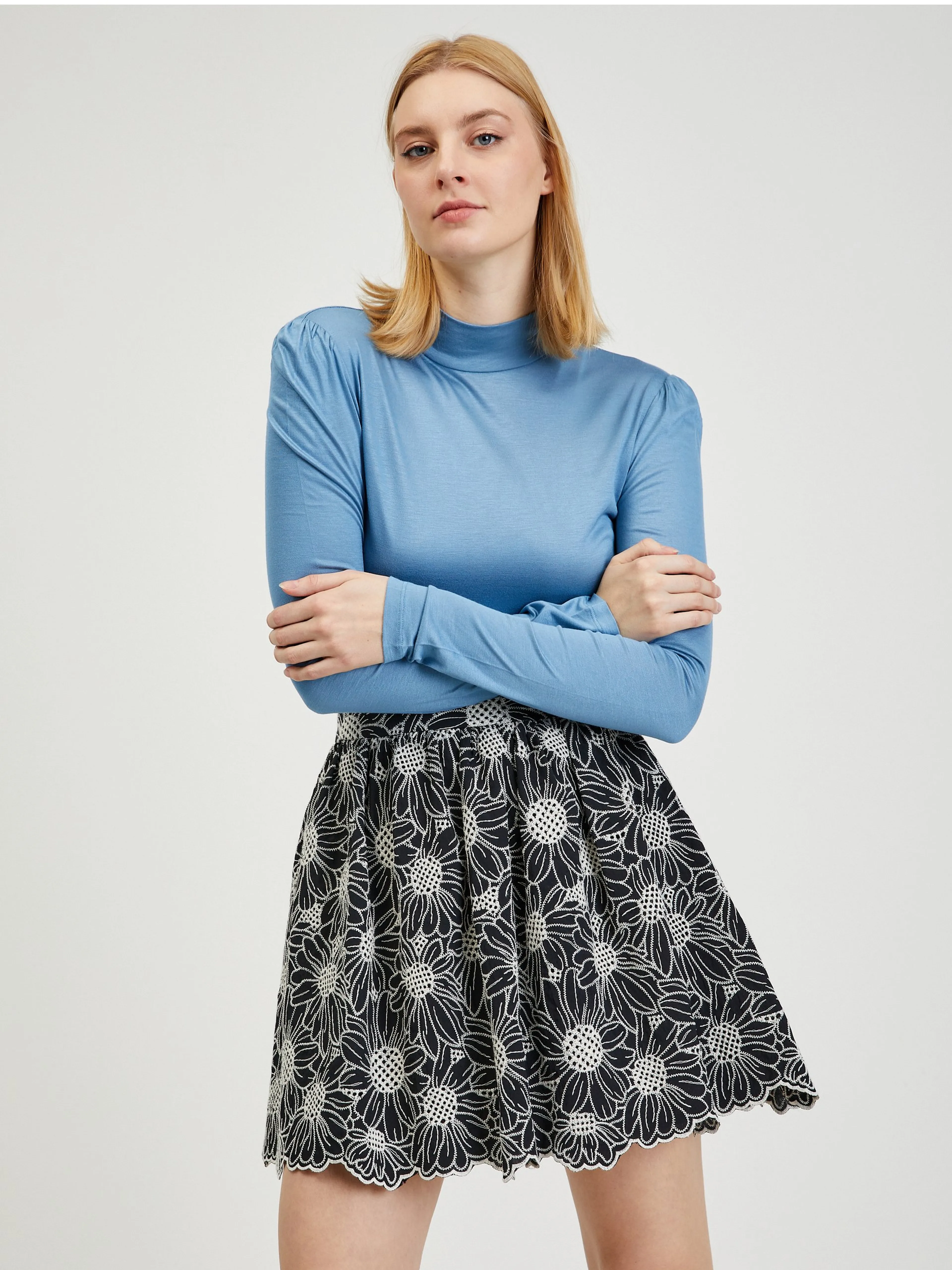 Blaues Damen Langarm T-Shirt ORSAY