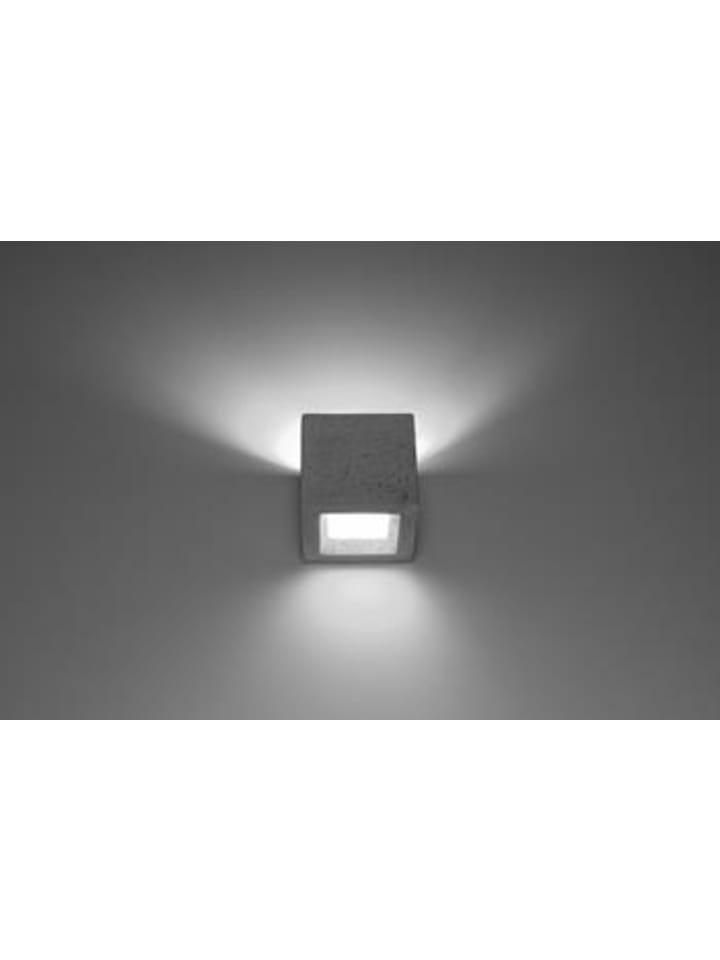 Nice Lamps Wandleuchte LEO aus Beton Grau (L)12cm (B)12cm (H)10cm günstig kaufen onesize